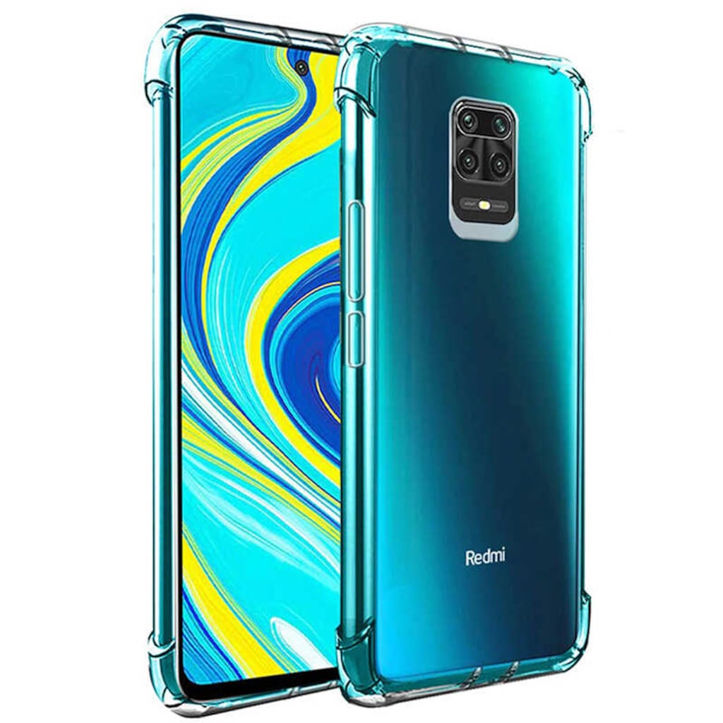 Xiaomi Redmi Note 9S Köşeleri Airbagli Antişok Şeffaf Kılıf