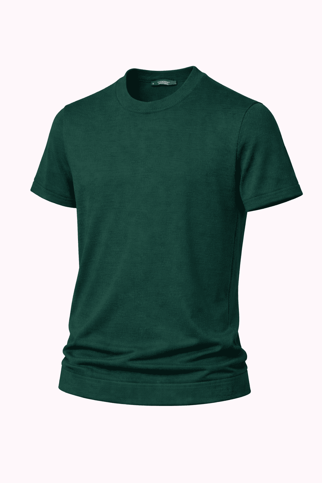 BİSİKLET YAKA COTTON KARIŞIMLI TRİKO T-SHİRT