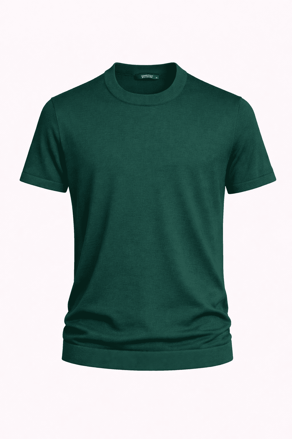 BİSİKLET YAKA COTTON KARIŞIMLI TRİKO T-SHİRT