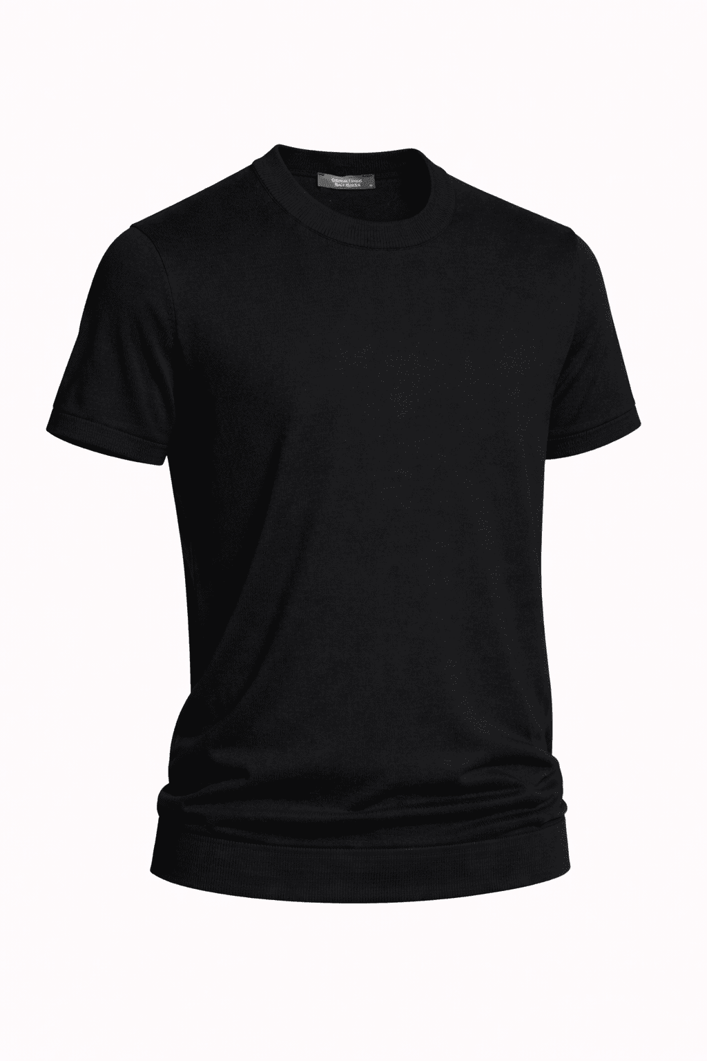BİSİKLET YAKA COTTON KARIŞIMLI TRİKO T-SHİRT