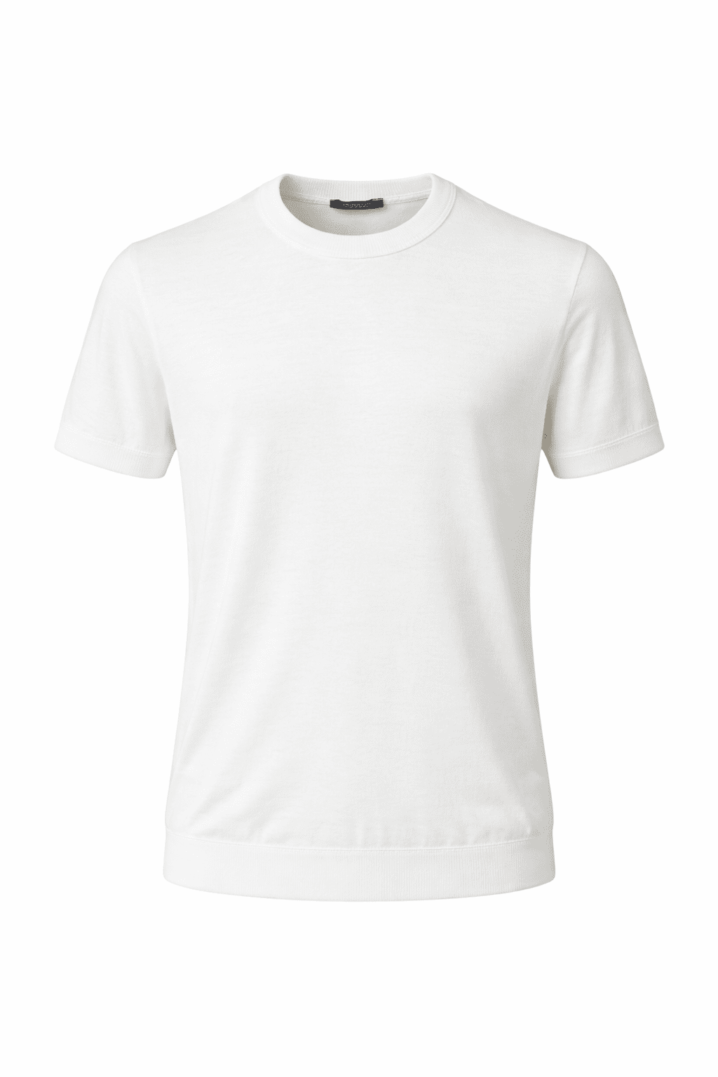 BİSİKLET YAKA COTTON KARIŞIMLI TRİKO T-SHİRT