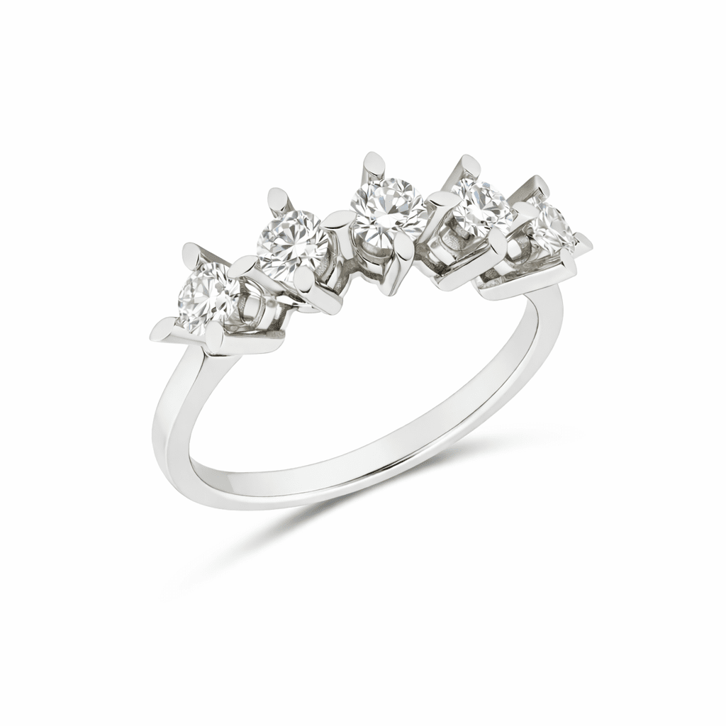 Five-stone diamond