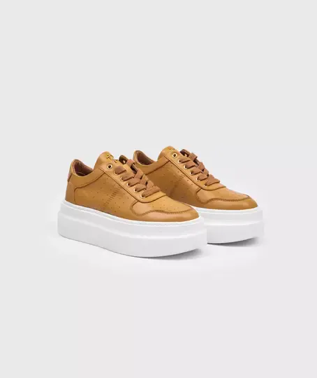 Ultra High Sneakers Leather Yellow