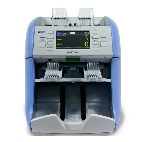 Kisan Newton 3F Premium Fitnesslı 1 + 1 Karışık Banknot Para Sayma Makinesi