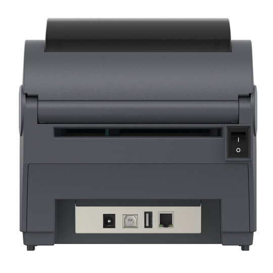 GS-2408D 4 inç Masaüstü Direkt Termal Barkod Yazıcı (203 DPI) Gri