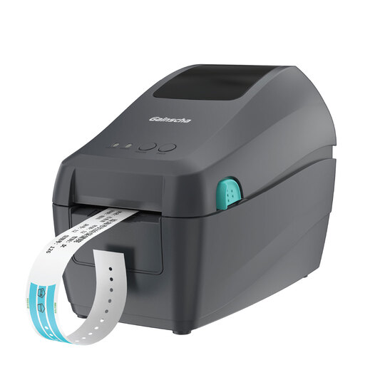 BY2208D 2 inç Masaüstü Direkt Termal Barkod Yazıcı (203 DPI) Gri