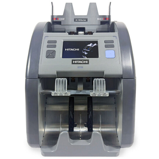 Hitachi I-Hunter IH-110 İki Katlı, 30 Ülke Kombinasyonlu Karışık Para Sayma Makinesi