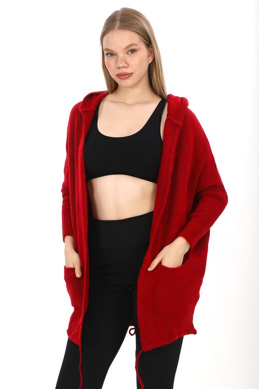 Kapşonlu Oversize  Salaş Hırka
