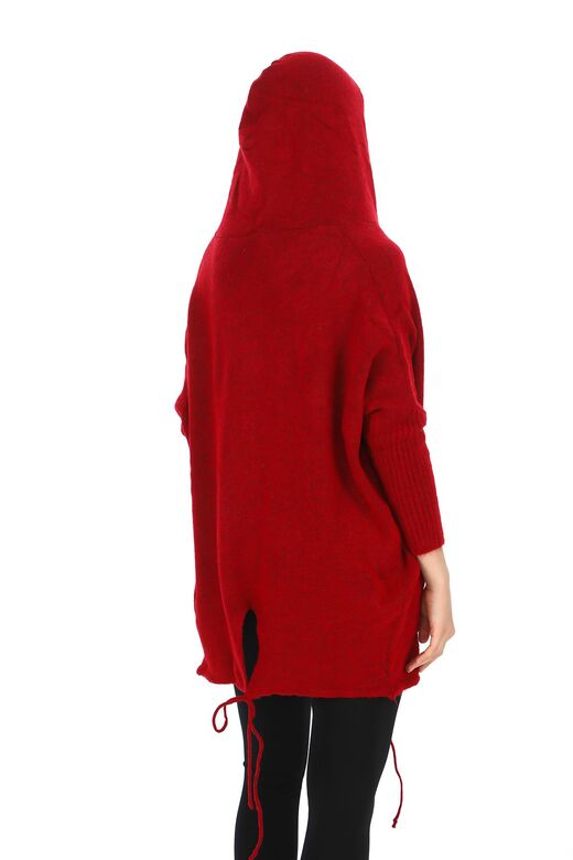 Kapşonlu Oversize  Salaş Hırka