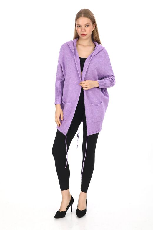 Kapşonlu Oversize  Salaş Hırka