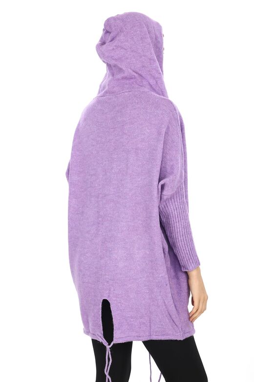Kapşonlu Oversize  Salaş Hırka