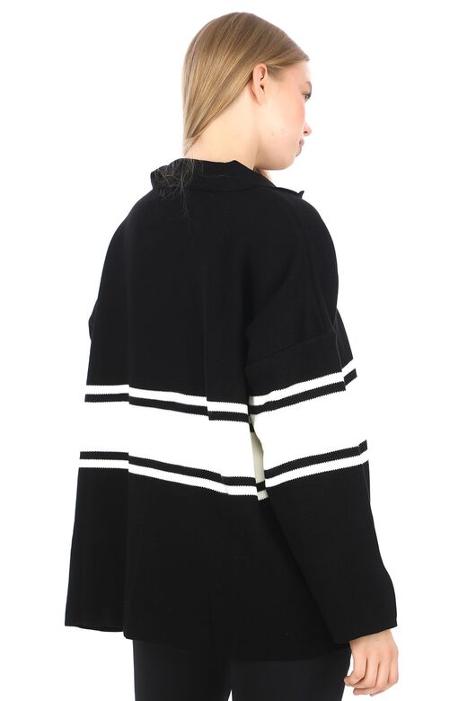 Garnili Triko Oversize  Polo V Yaka Kazak