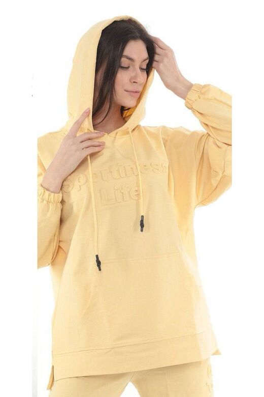 Oversize Gofre Baskılı Eşofman Takımı