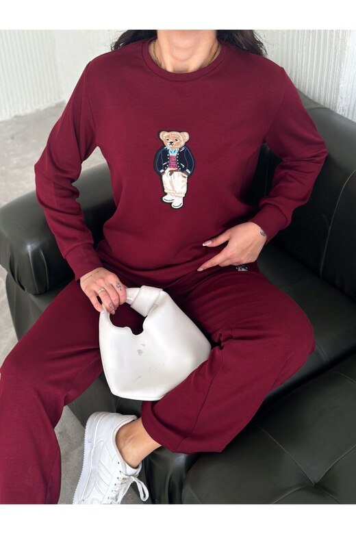 TEDDY NAKIŞLI MODAL FGENİŞ PAÇA EŞOFMAN TAKIM