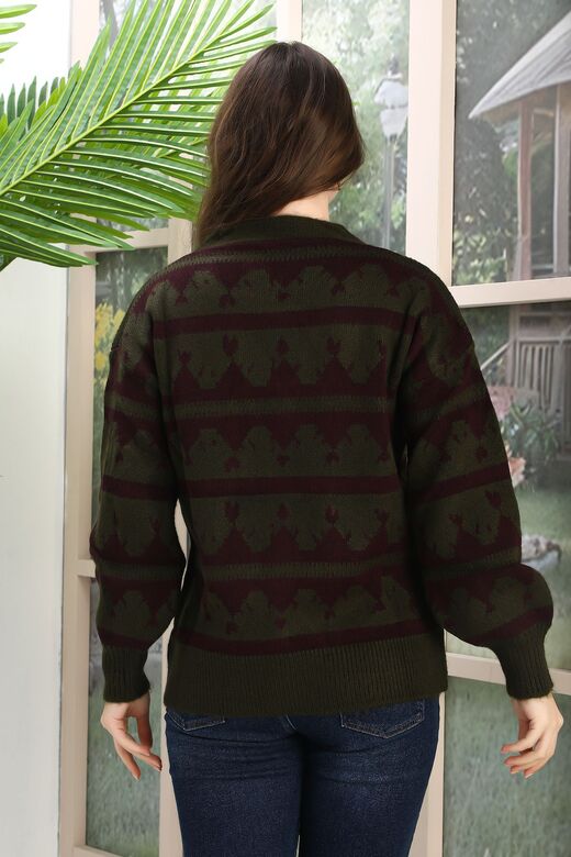 Oversize Yumuşak Örme Detaylı Düğmeli Triko Hırka
