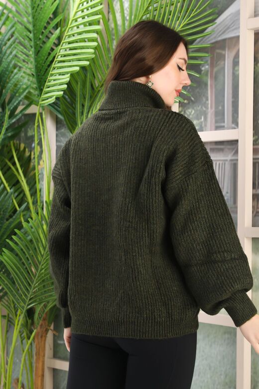 Oversize Balıkçı Yaka Yumuşak Triko Kazak