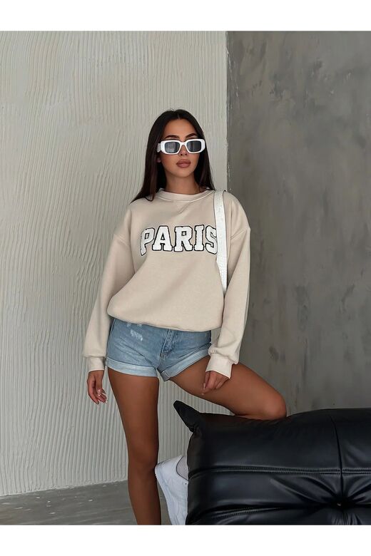 3 İplik Şardonlu Sweatshirt