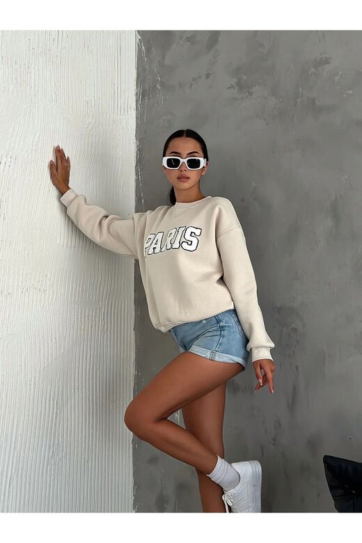 3 İplik Şardonlu Sweatshirt
