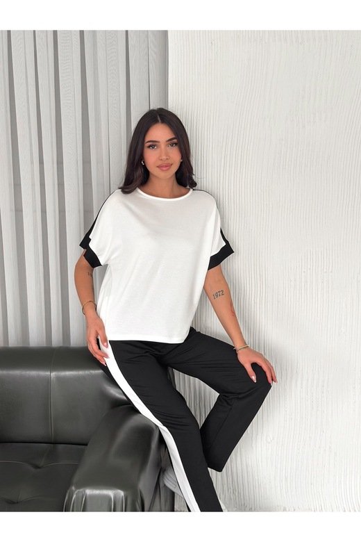 GARNİLİ YUMUŞAK DOKU MODAL KUMAŞ EŞOFMAN TAKIM