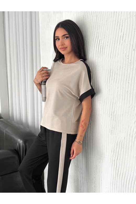 GARNİLİ YUMUŞAK DOKU MODAL KUMAŞ EŞOFMAN TAKIM