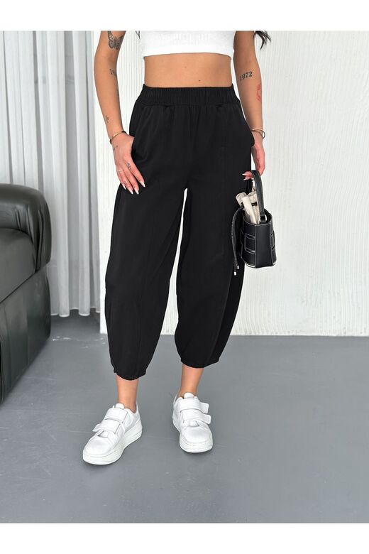 Beli Latikli Dikiş Detaylı Gabardin Kumaş Pantolon
