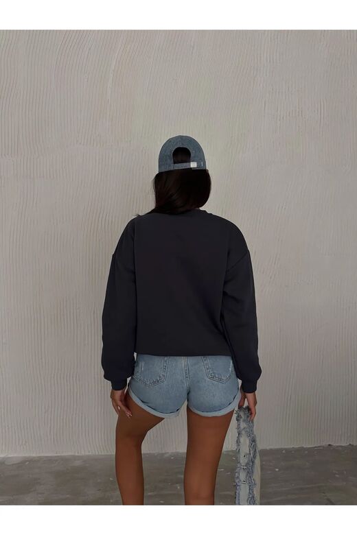 3 İplik Şardonlu Sweatshirt