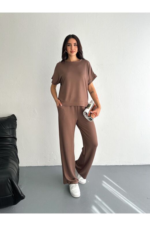 Yumuşak Doku Modal Kumaş Kısakol Eşofman Takım