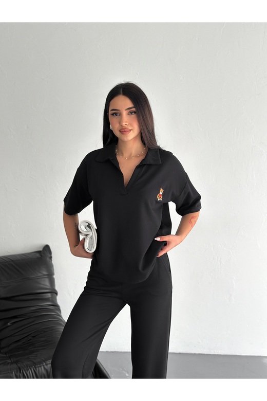 POLO YAKA AYICIK TEDDY MODAL KUMAŞ EŞOFMAN TAKIM