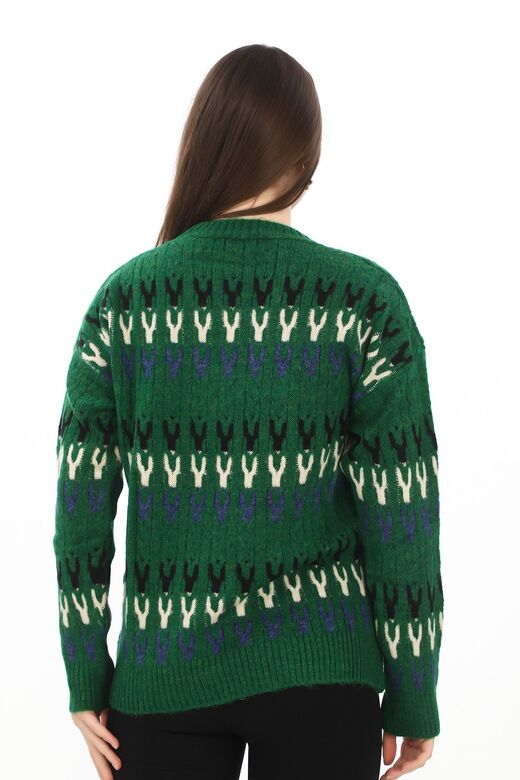 Örme Detaylı Oversize Yumuşak Triko Kazak