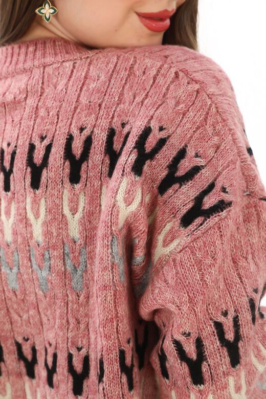 Örme Detaylı Oversize Yumuşak Triko Kazak