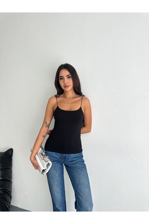 İP ASKILI SÜPREM KUMAŞ BLUZ