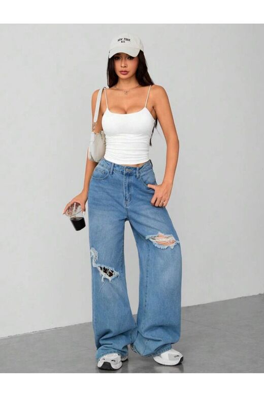 Kadın İp Askılı Örme Body Bluz