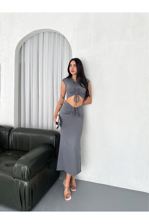 BÜZGÜLÜ ETEKLİ TAKIM  LİVERPOOL MODAL KUMAŞ