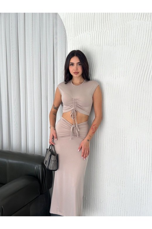 BÜZGÜLÜ ETEKLİ TAKIM  LİVERPOOL MODAL KUMAŞ