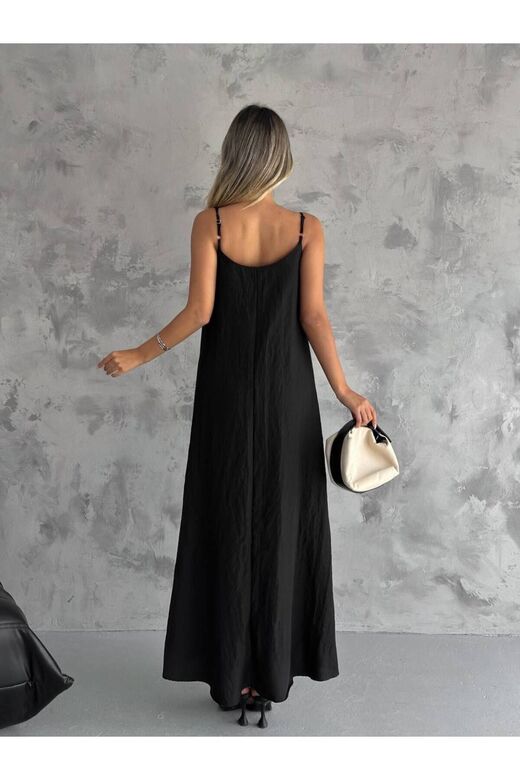 Kadın Pamuk Ayar Askılı Aerobin Salaş Elbise