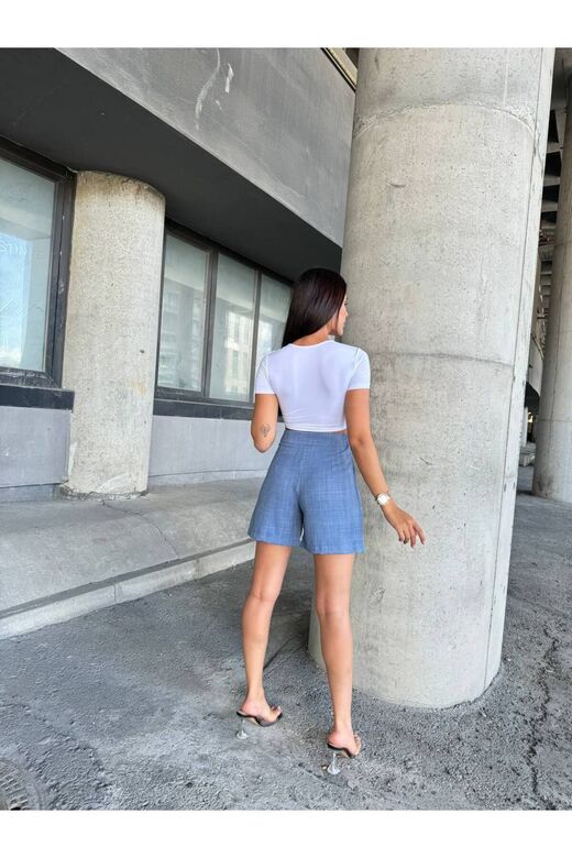 Şort Etek Avşa Keten Kumaş