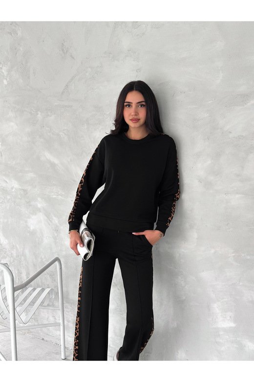 GENİŞ  ŞERİTLİ  YUMUŞAK DOKU MODAL KUMAŞ EŞOFMAN TAKIM