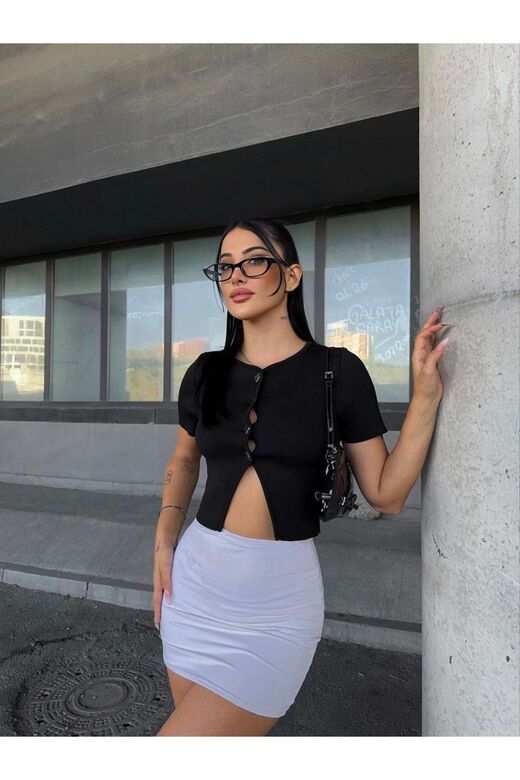 Crop Triko Yelek