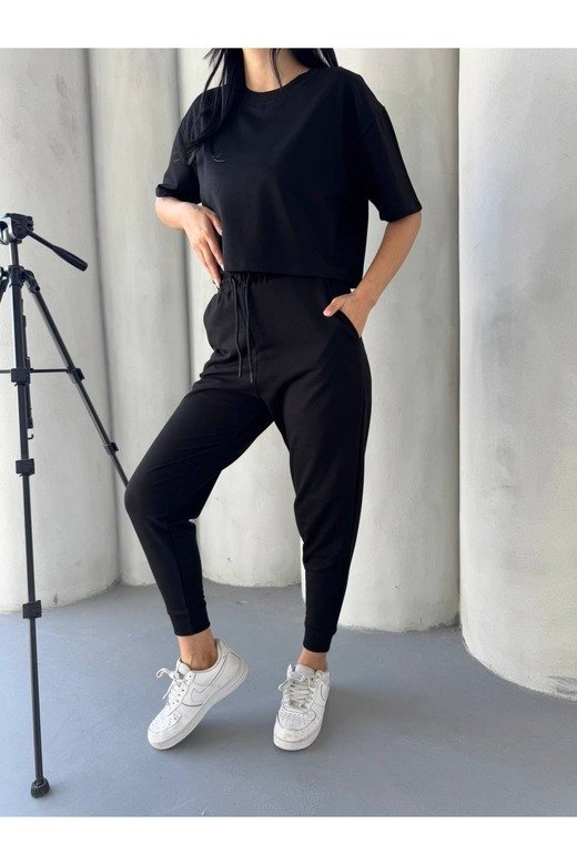 KISAKOL 2 İPLİK KUMAŞ EŞOFMAN TAKIM