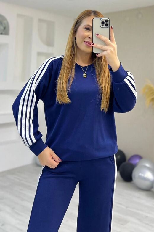 Modal Kumaş 4 Şeritli  Eşofman Takımı