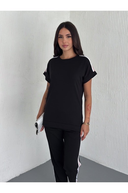Modal kumaş şeritli eşofman takım