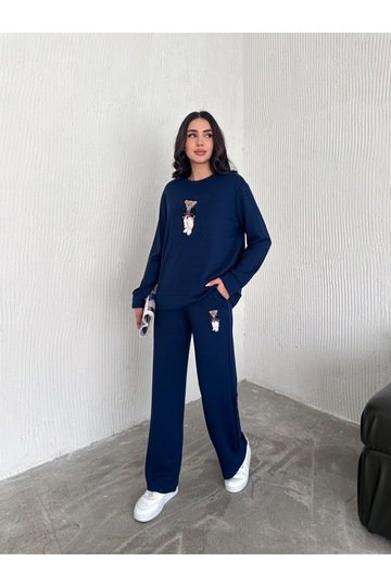 TEDDY NAKIŞLI MODAL FGENİŞ PAÇA EŞOFMAN TAKIM