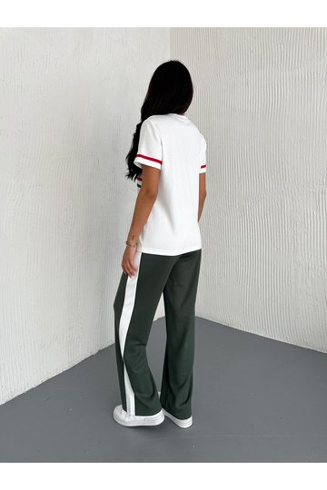 GARNİLİ ŞERİT DETAYLI MODAL KUMAŞ EŞOFMAN TAKIM