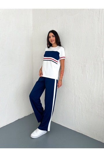 GARNİLİ ŞERİT DETAYLI MODAL KUMAŞ EŞOFMAN TAKIM