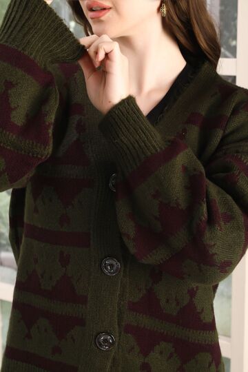 Oversize Yumuşak Örme Detaylı Düğmeli Triko Hırka