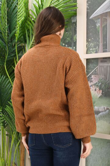 Oversize Balıkçı Yaka Yumuşak Triko Kazak