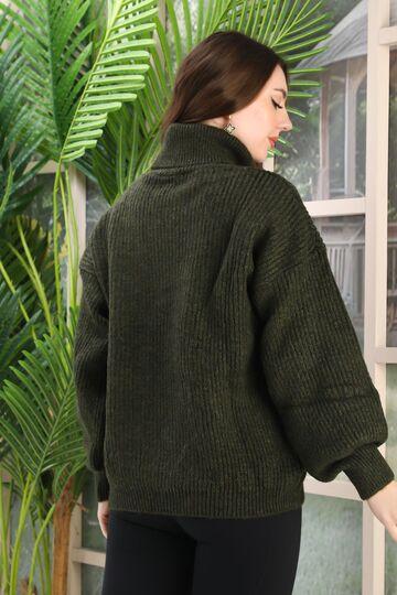 Oversize Balıkçı Yaka Yumuşak Triko Kazak