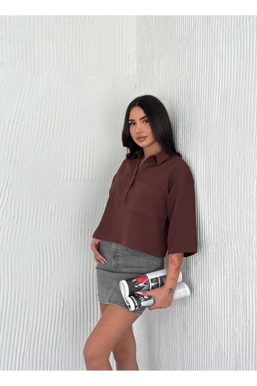 CEP DETAYLI TRUVAKAR KOL DABIL KUMAŞ GÖMLEK