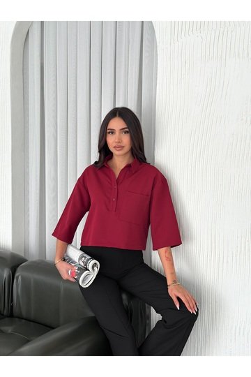 CEP DETAYLI TRUVAKAR KOL DABIL KUMAŞ GÖMLEK