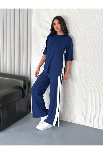 YUMUŞAK DOKU ALT-ÜST YIRTMAÇLI KISA KOL MODAL KUMAŞ EŞOFMAN TAKIM